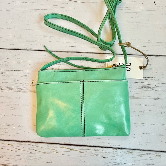 Hobo Amble Leather Crossbody Bag in Mint - new - Picture 2 of 8